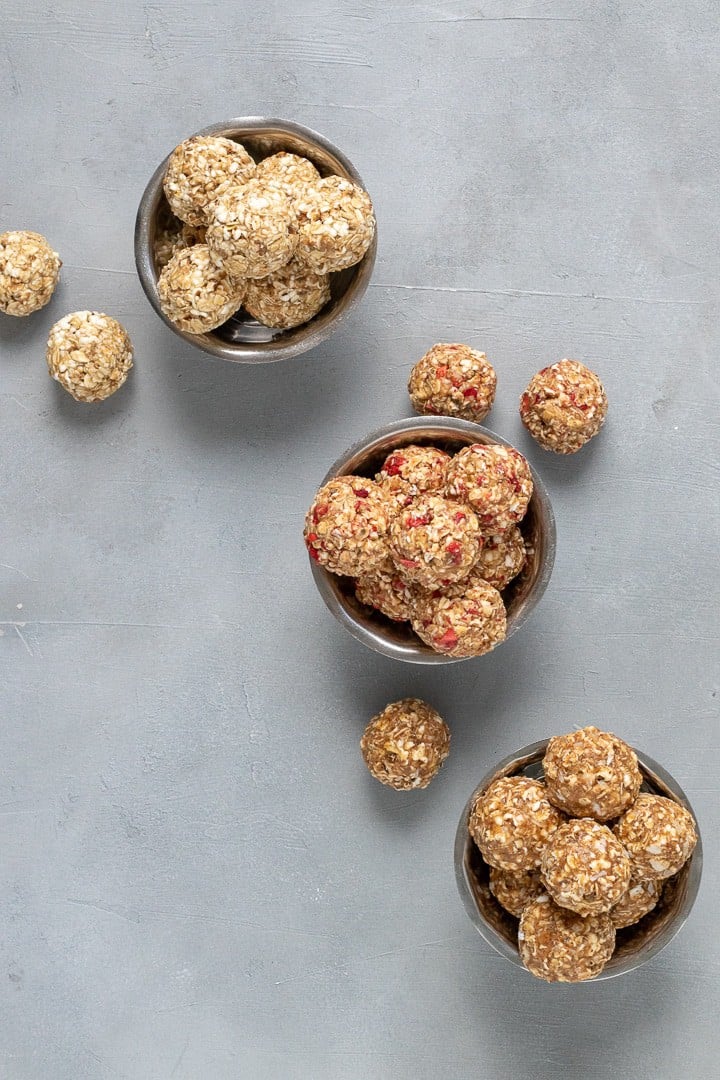 Popped Sorghum Balls in three flavors.