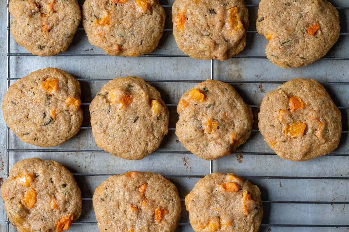 Rosemary and Honeynut Squash Cookies 