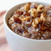 Farro Breakfast Pudding With Dates and Cardamom