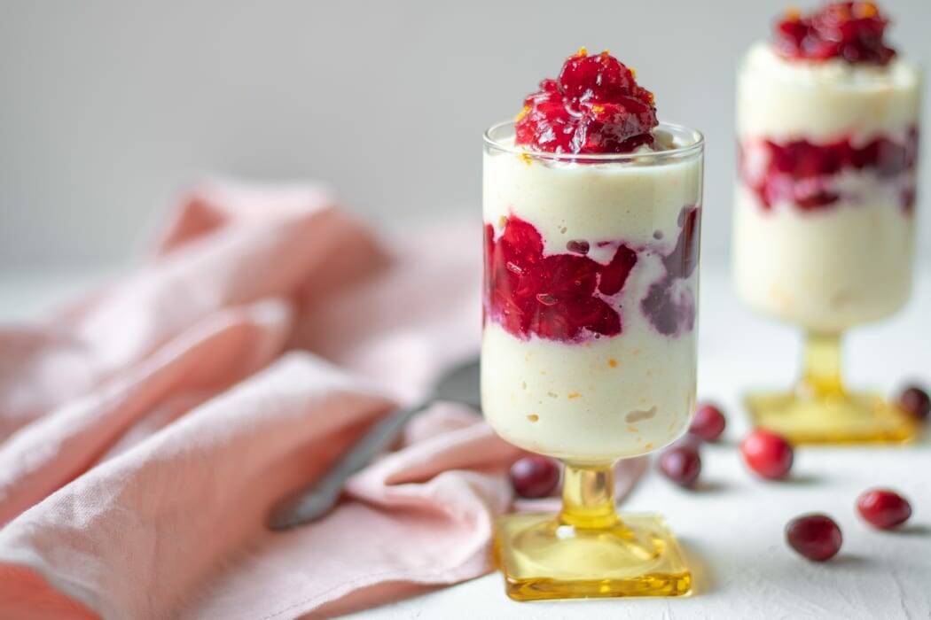 Sweet Orange Ricotta with Cranberry Compote-2