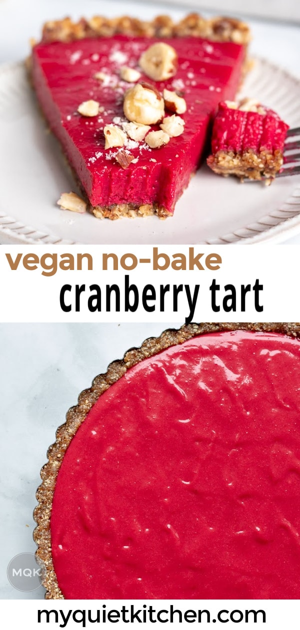 Vegan Cranberry Tart (Gluten-Free) | My Quiet Kitchen
