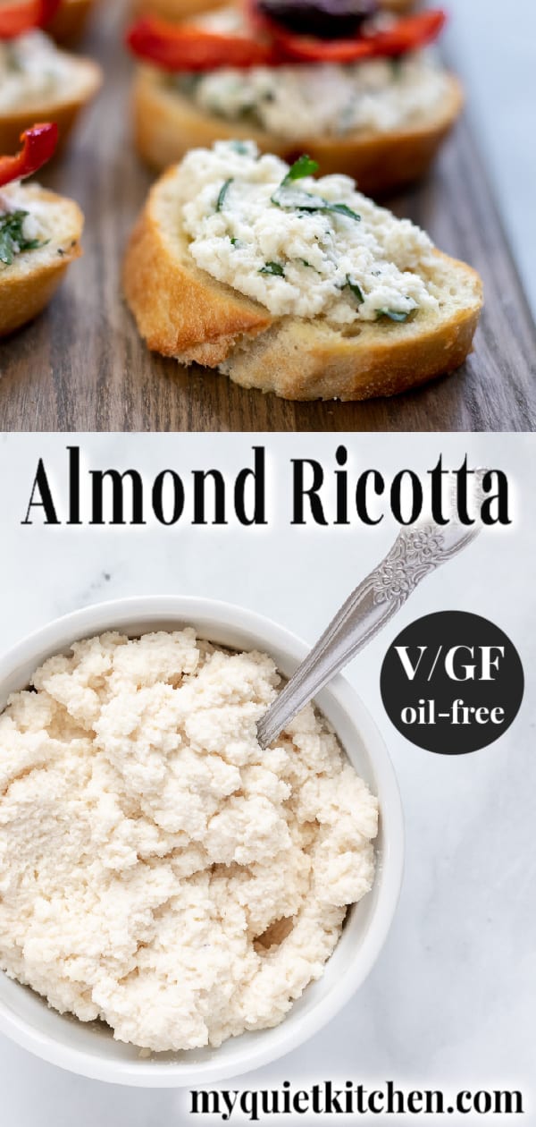 Vegan Almond Ricotta pin for Pinterest