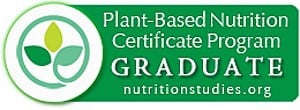 Plant-Based Nutrition Certificate Badge.