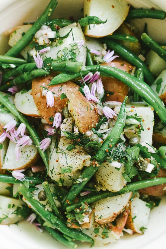 Warm Potato Salad With Herbs.