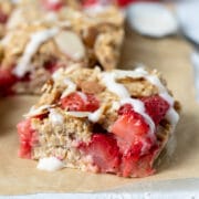 side view of Strawberry Banana Oat Bar