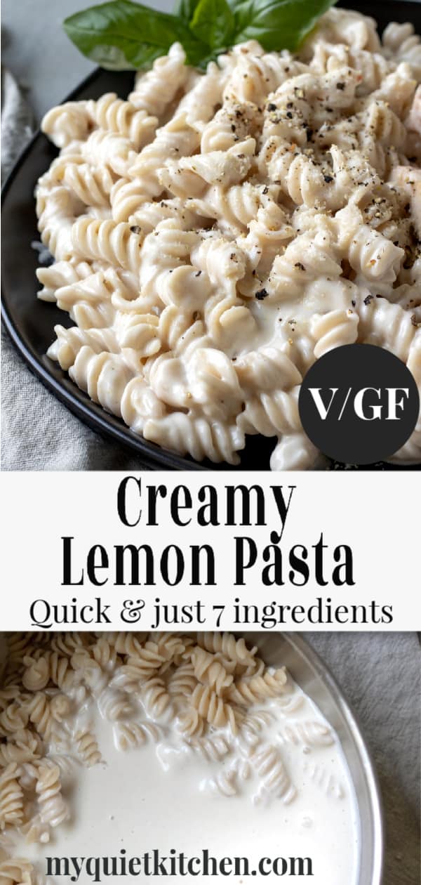 Creamy Lemon Pasta pin for Pinterest