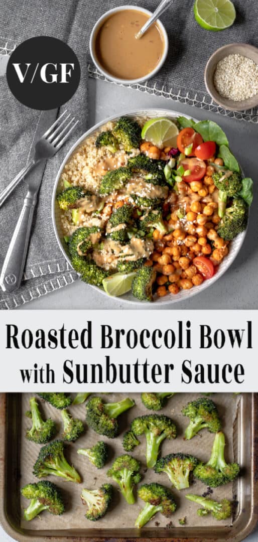 Broccoli Bowl pin for Pinterest