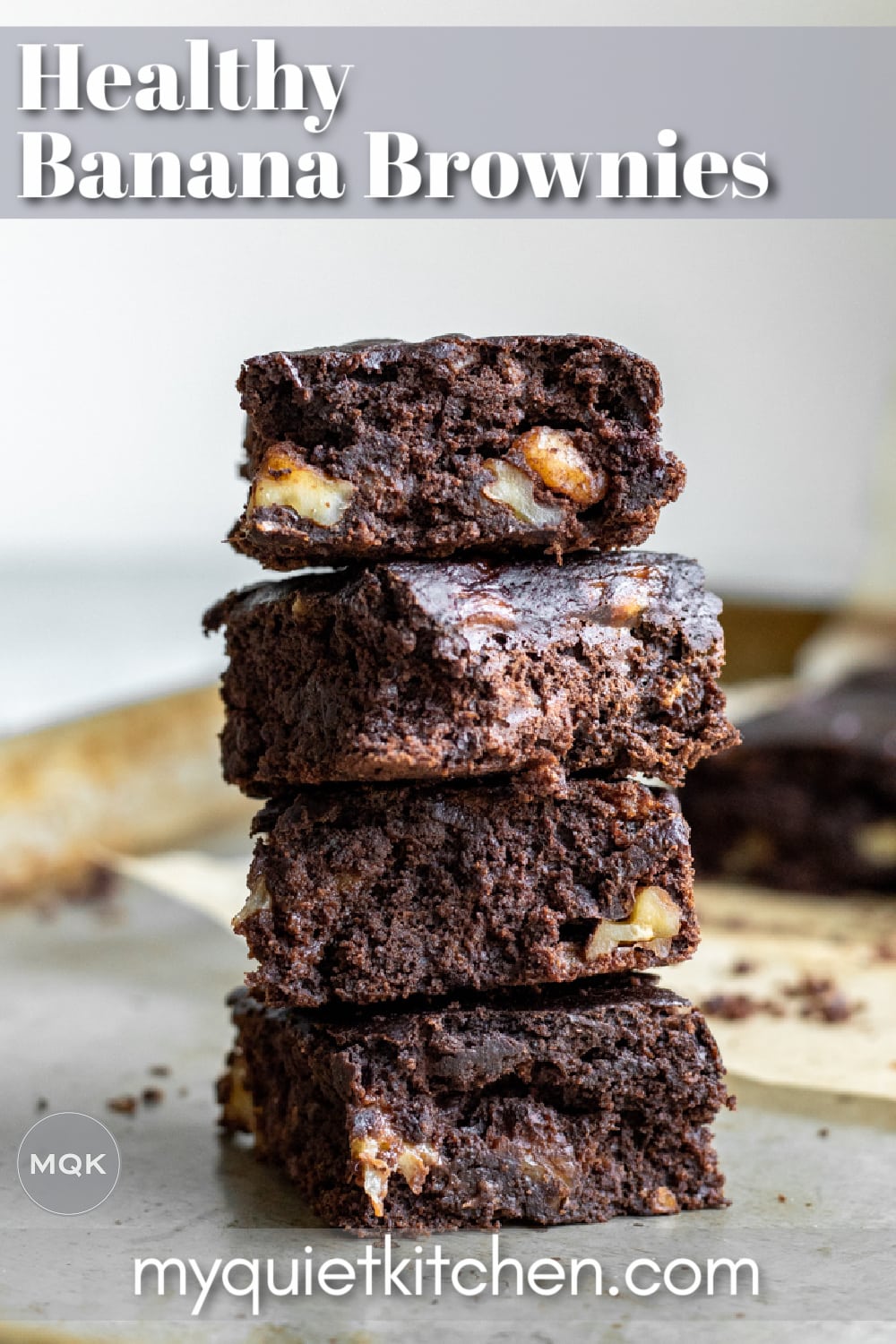 Healthy Vegan Banana Brownies My Quiet Kitchen