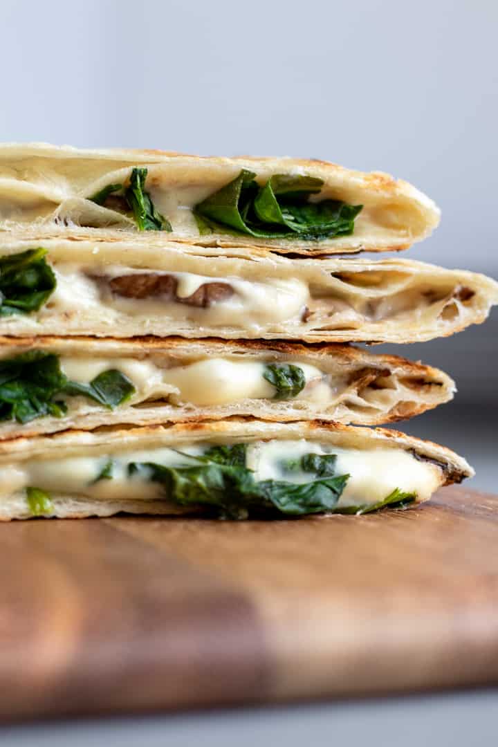 Vegan Quesadillas With Easy Cashew Cheese - My Quiet Kitchen
