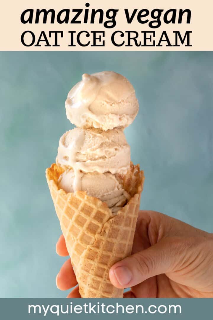 ice cream photo with text to save on Pinterest.