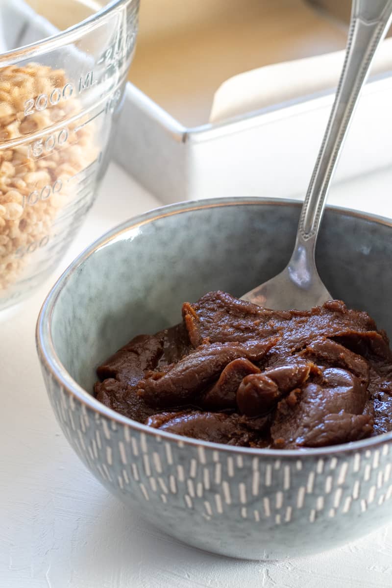 spiced date paste in a bowl.