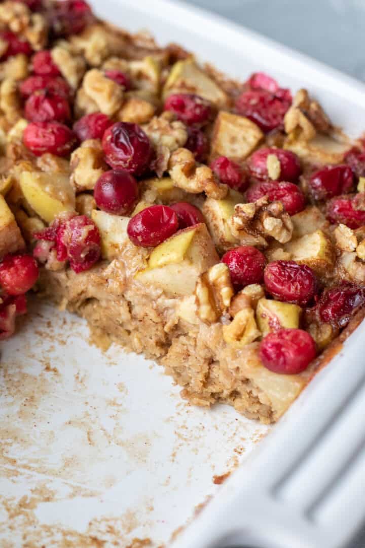 Apple Cranberry Baked Oatmeal My Quiet Kitchen