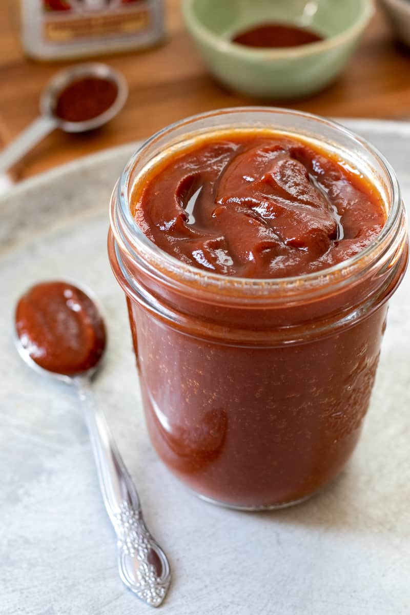 homemade healthy (WFPB) barbecue sauce.