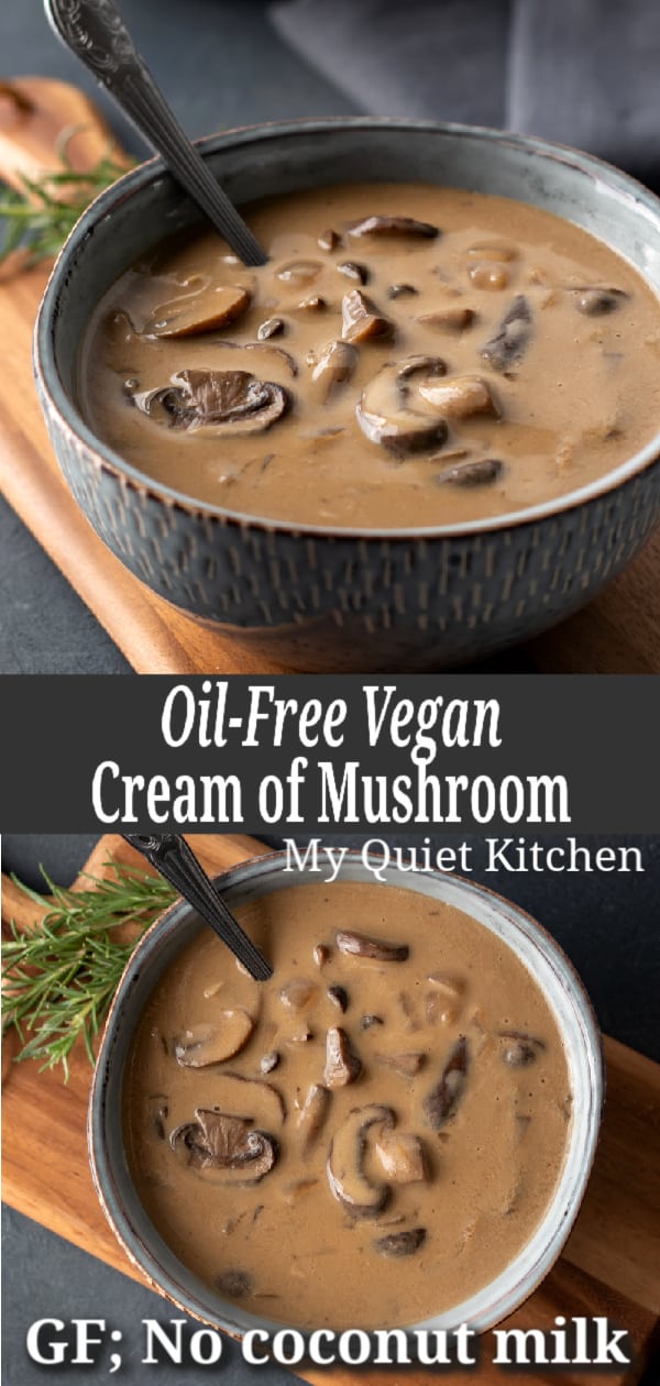 Cream of Mushroom Soup pin for Pinterest