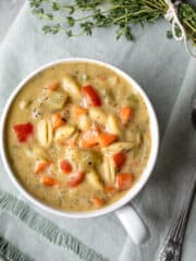 Creamy Vegetable Noodle Soup - My Quiet Kitchen