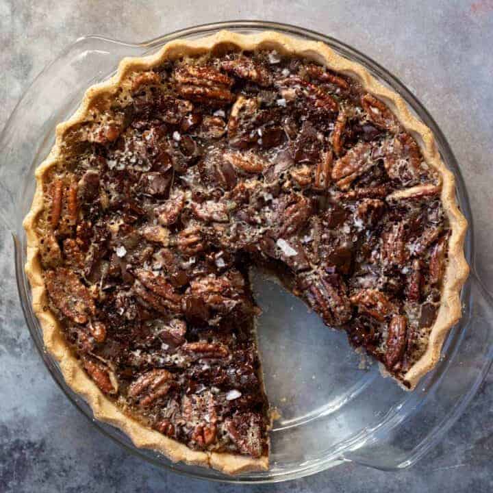 Vegan Chocolate Pecan Pie - My Quiet Kitchen
