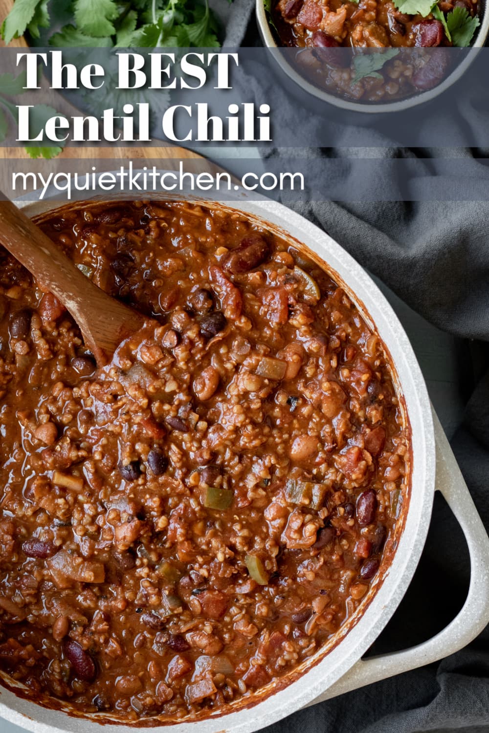 BEST Lentil Chili (Vegan, Ready in 45 Minutes) - My Quiet Kitchen