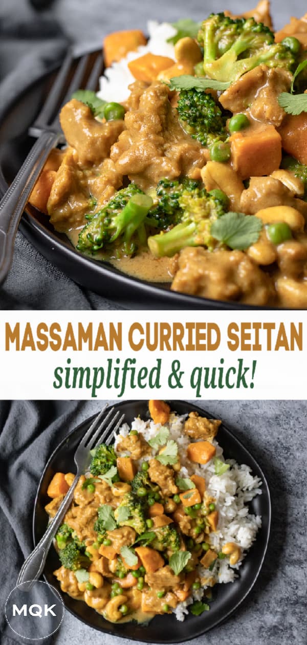 vegan massaman curry pin for Pinterest