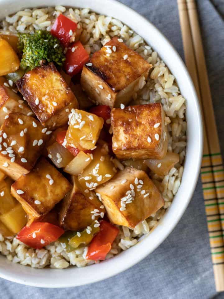 Sticky Sesame Tofu With Broccoli - My Quiet Kitchen