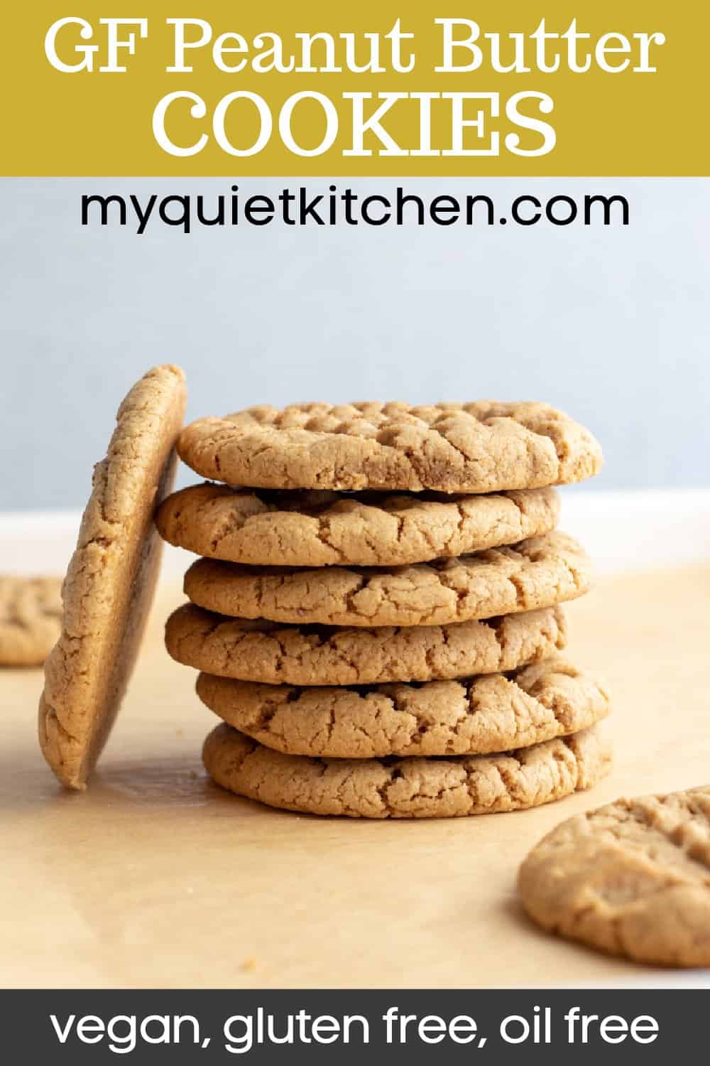 Gluten Free Vegan Peanut Butter Cookies - My Quiet Kitchen