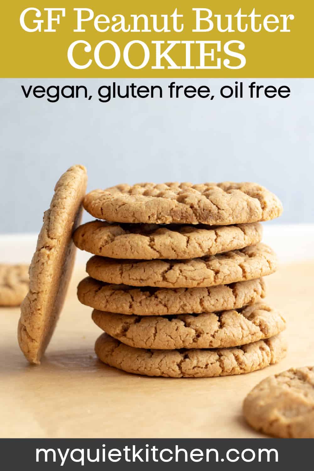 Gluten Free Vegan Peanut Butter Cookies - My Quiet Kitchen