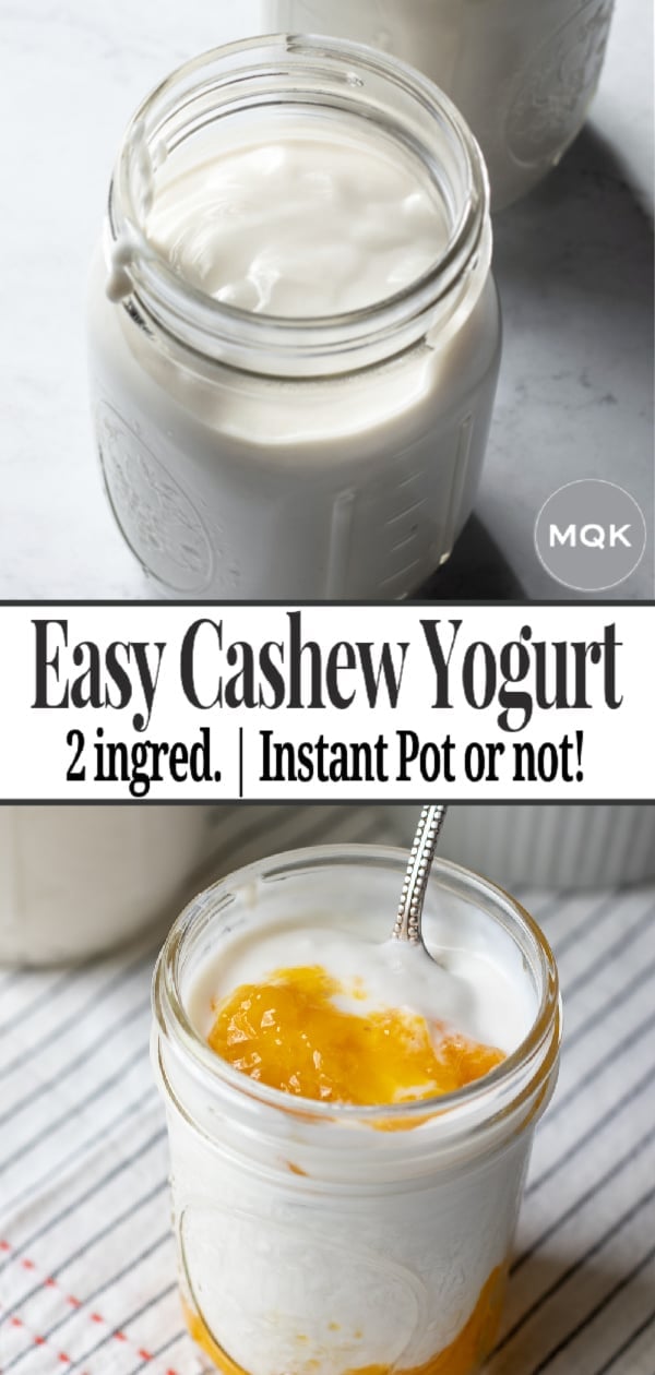 Instant Pot Cashew Yogurt My Quiet Kitchen - Diy Vegan Yogurt Instant Pot