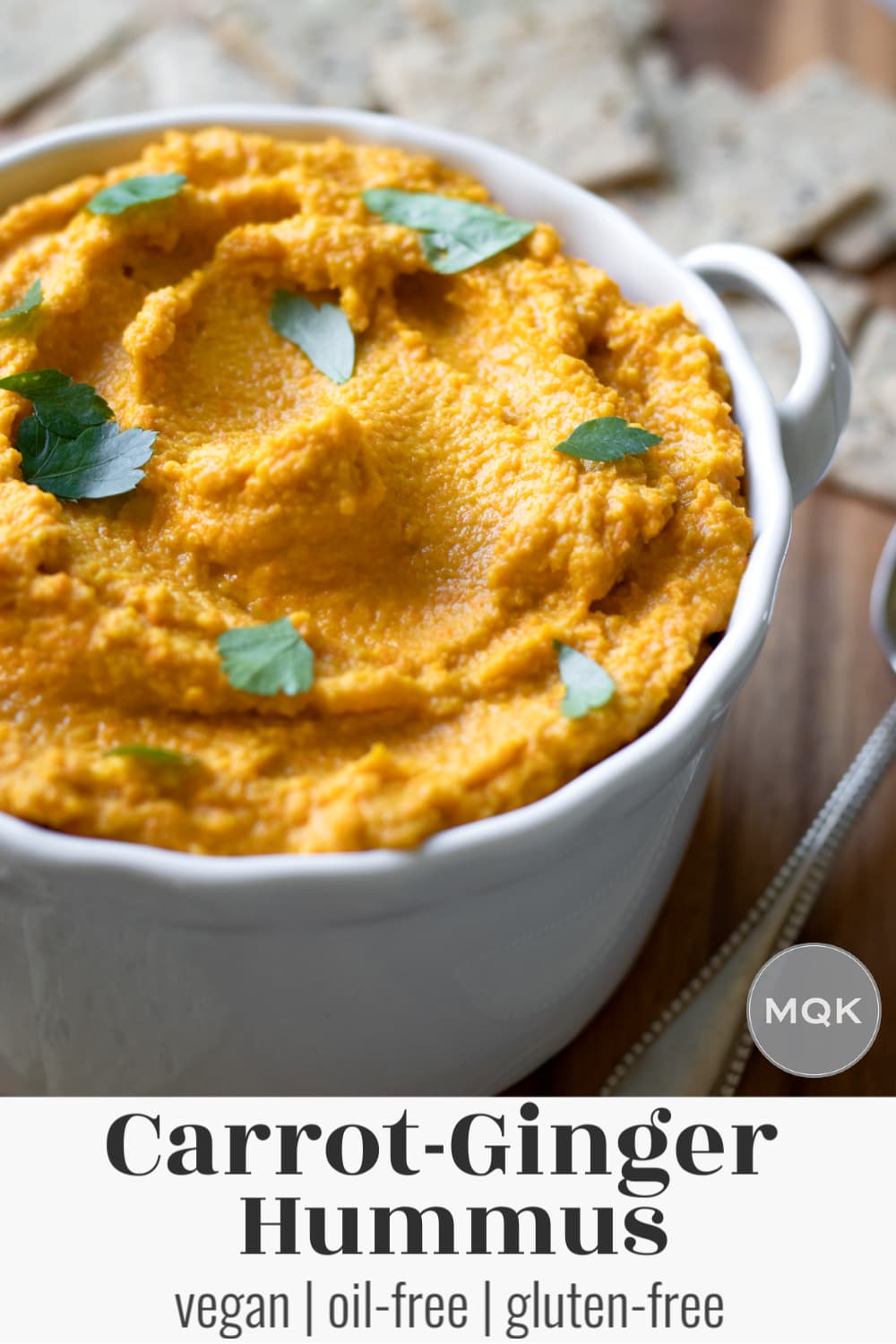 Carrot Hummus With Ginger & Miso - My Quiet Kitchen