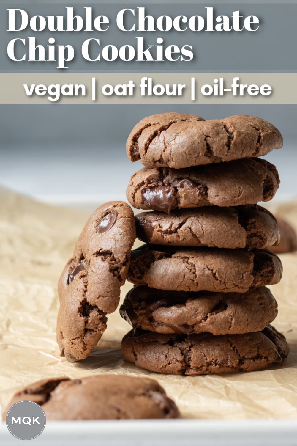 Vegan Double Chocolate Chip Cookies (Oat Flour) My Quiet Kitchen