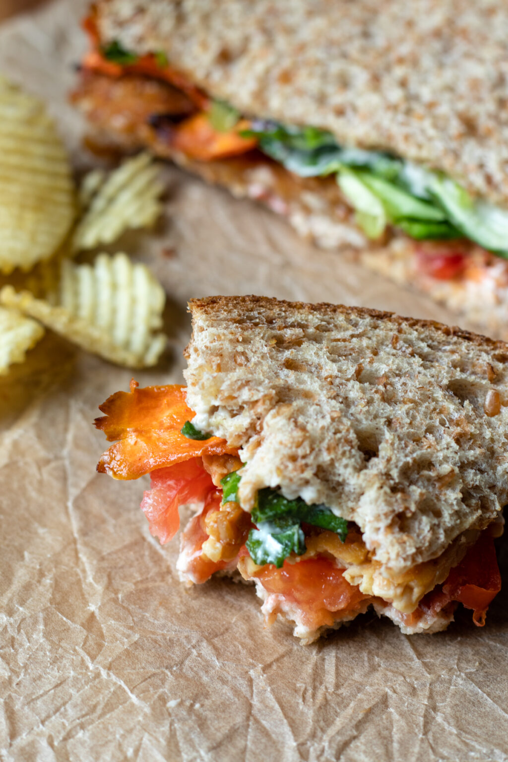 Vegan BLT With Tempeh and Carrot Bacon My Quiet Kitchen