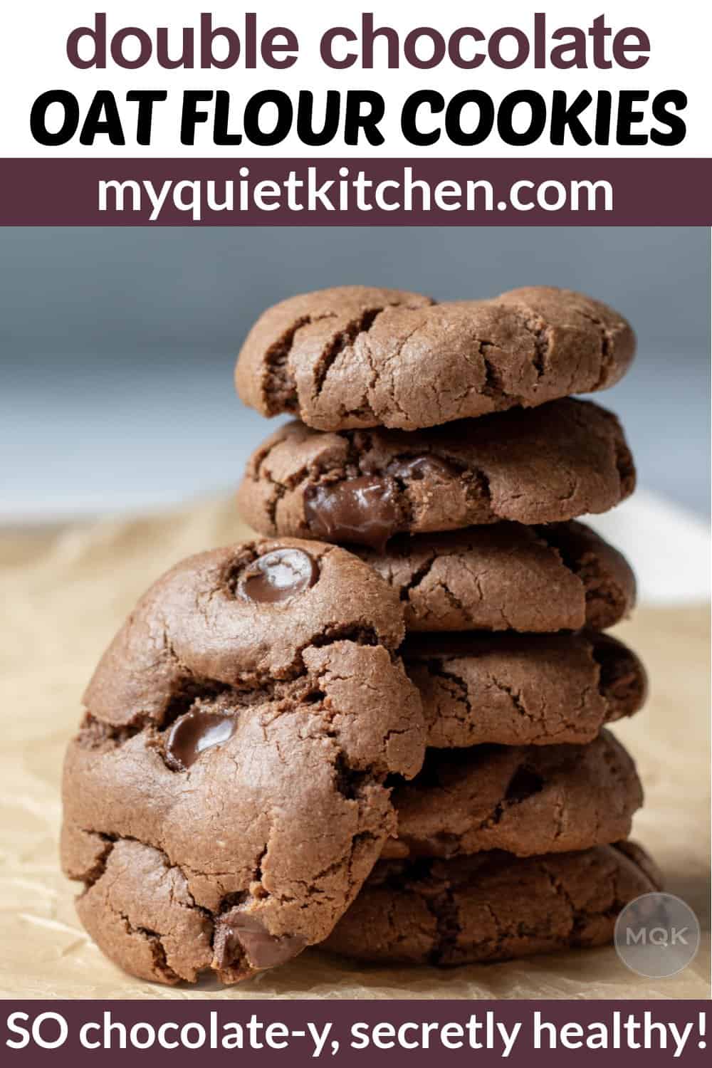 Vegan Double Chocolate Chip Cookies (Oat Flour) My Quiet Kitchen