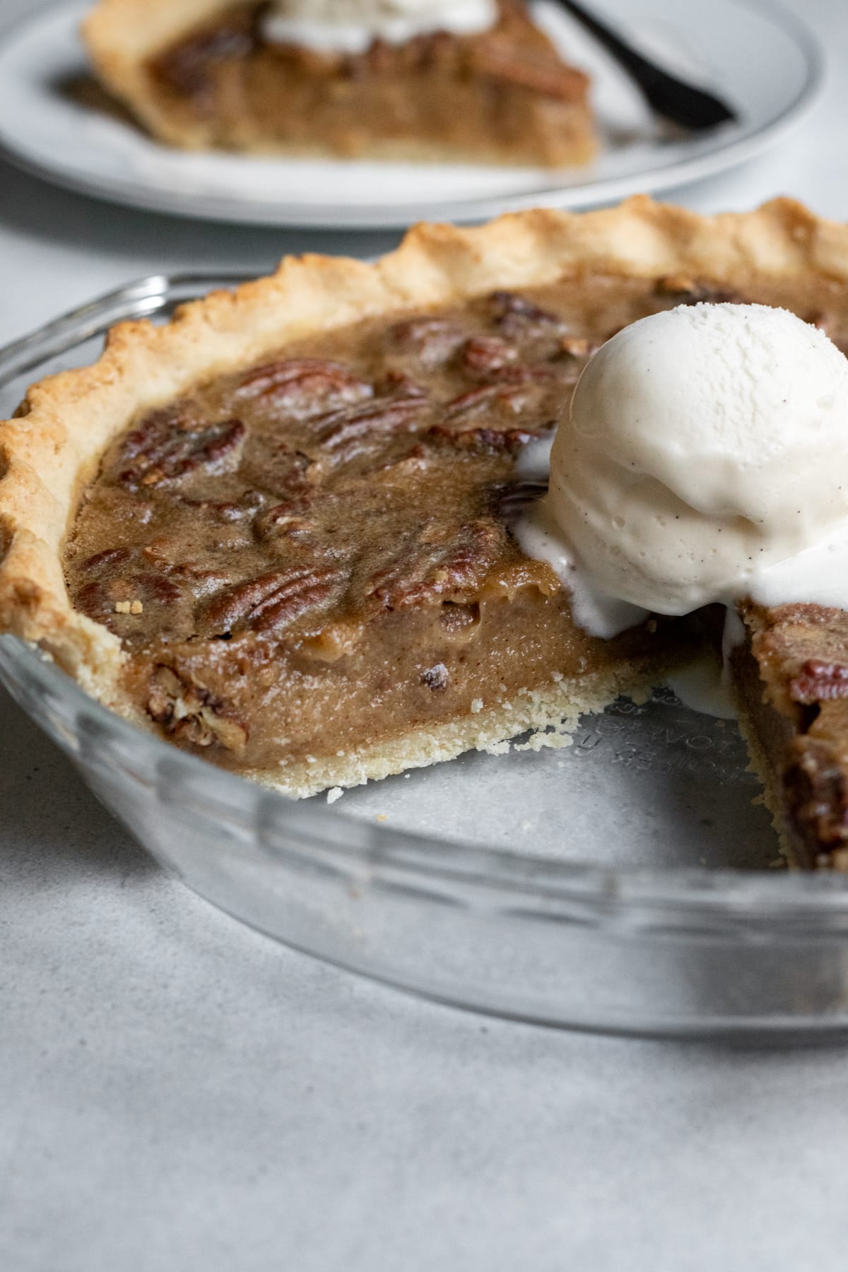 view of the inside of sliced pie