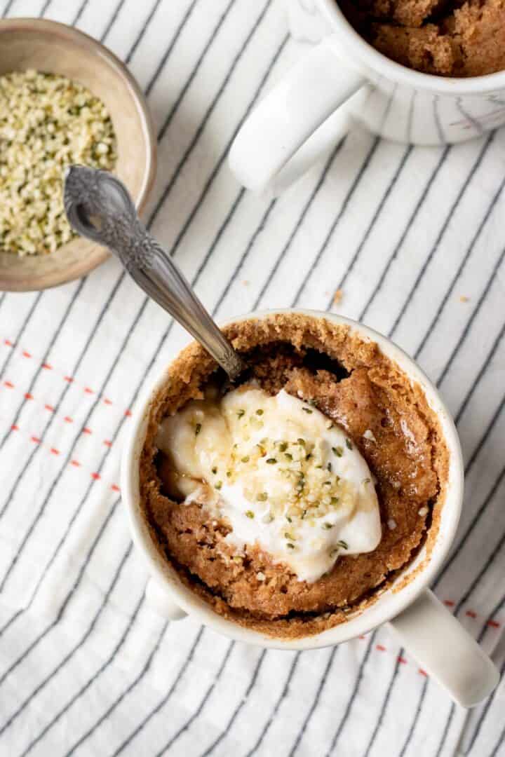 Healthy Oatmeal Mug Cake (Vegan) My Quiet Kitchen