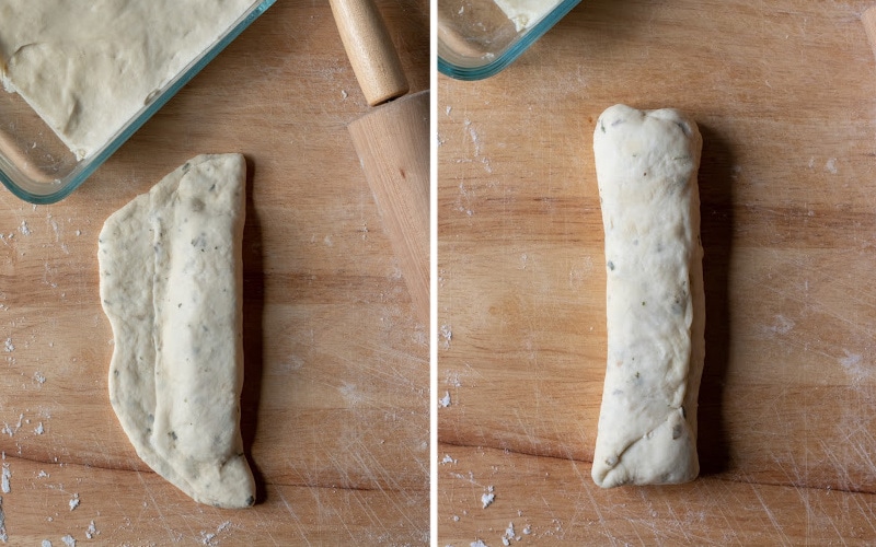 it's important to pinch and seal the edges of the dough so cheese doesn't leak out