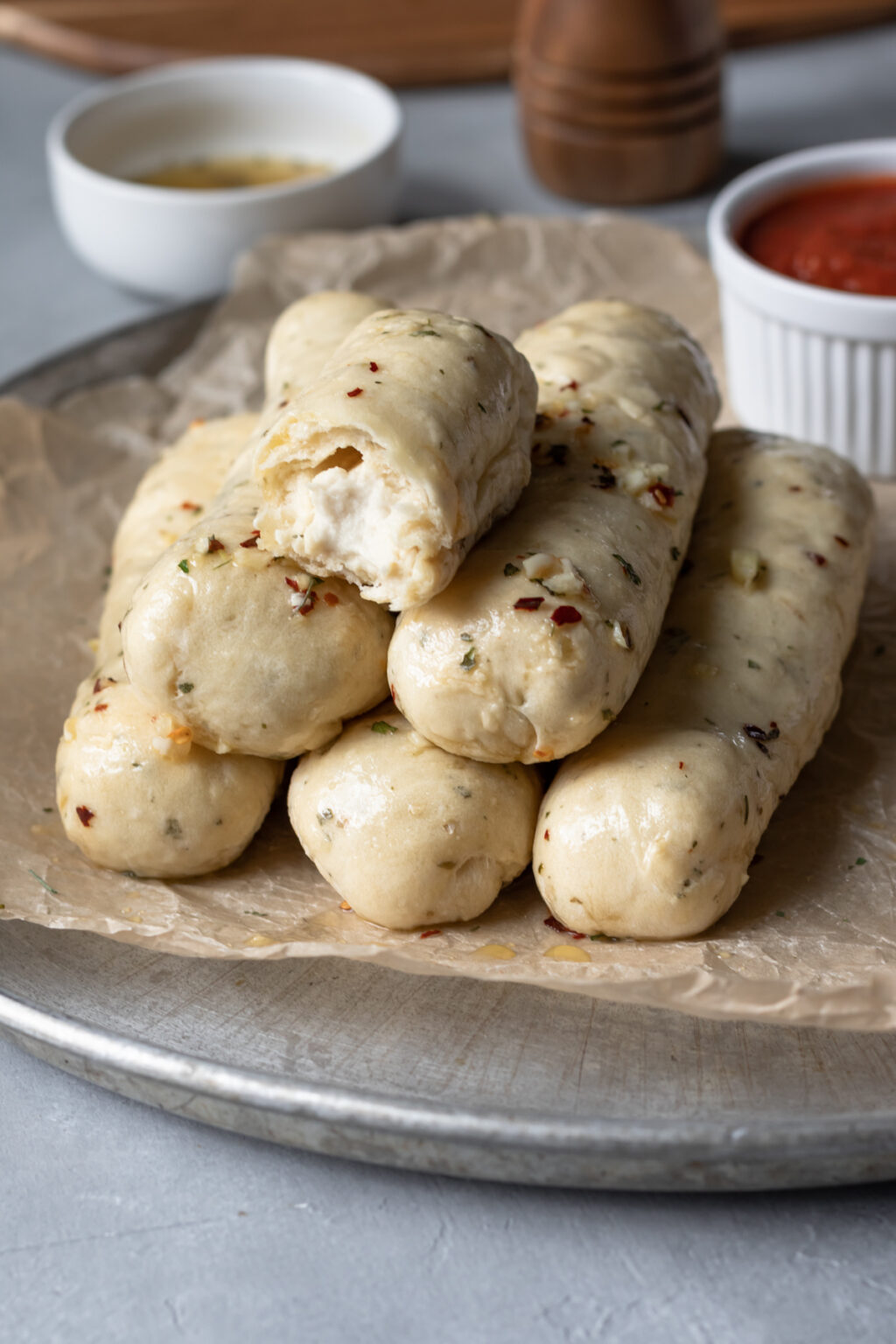 CheeseStuffed Vegan Breadsticks My Quiet Kitchen