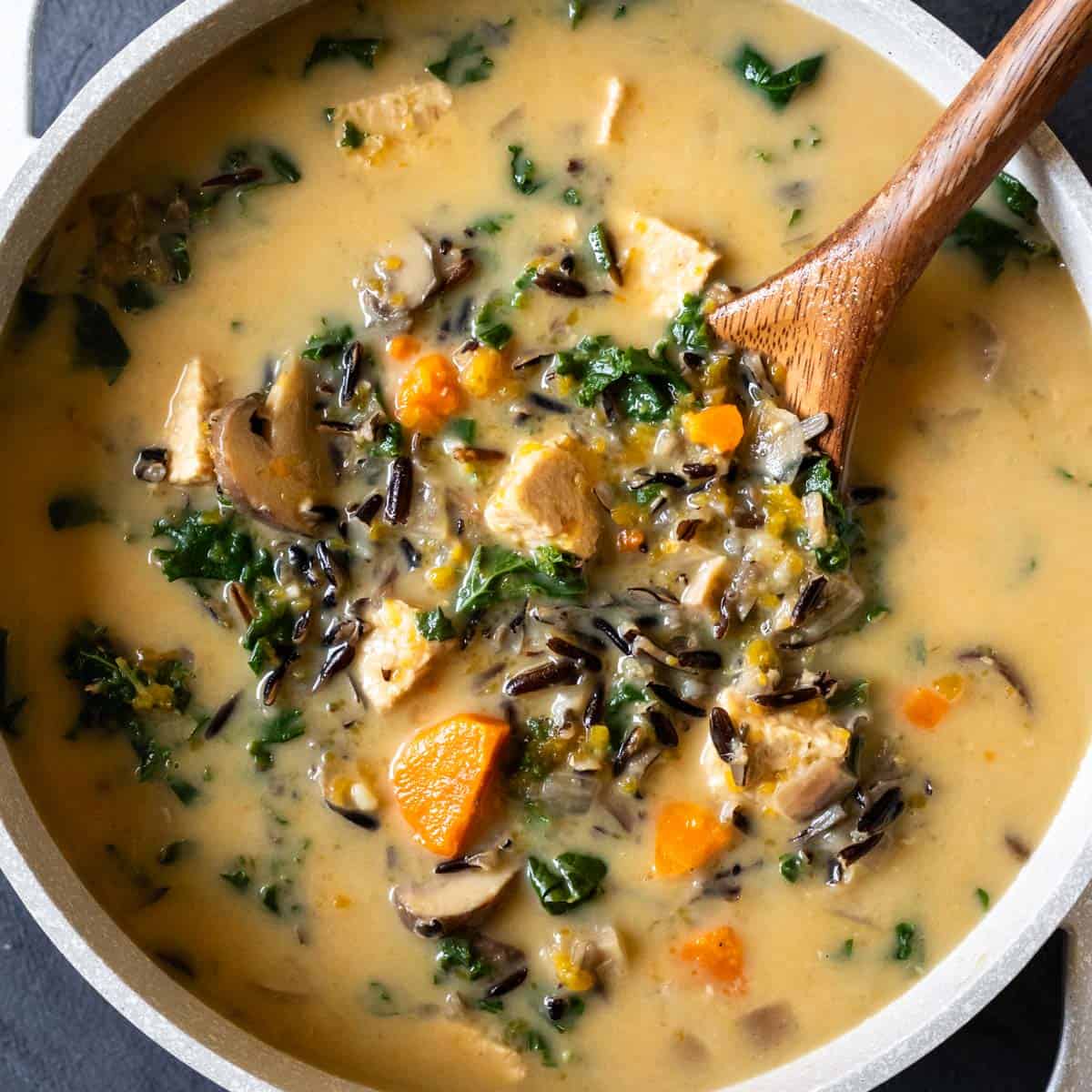 Mushroom & Wild Rice Soup (Ready in 20 Minutes) - Plain Chicken