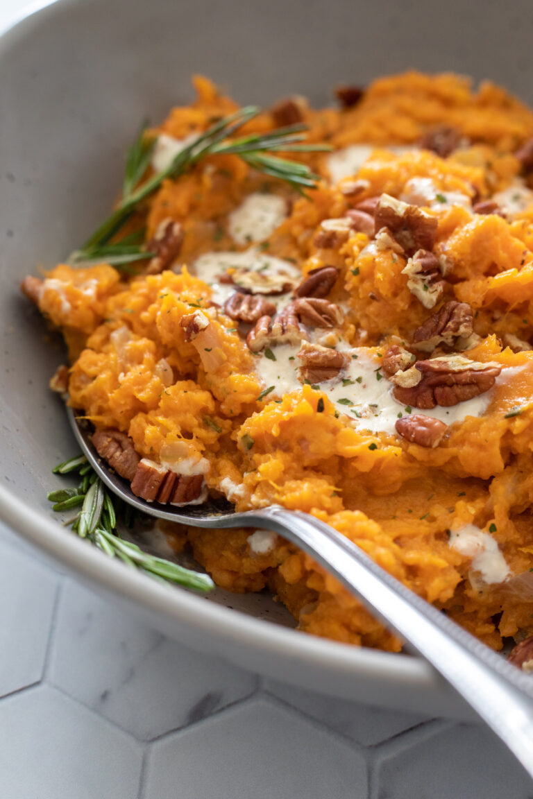 Savory Mashed Sweet Potatoes (Vegan) My Quiet Kitchen