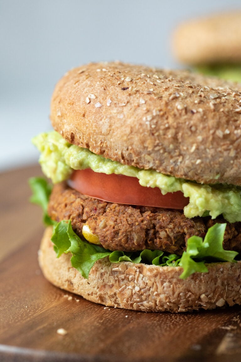 Smoky Vegan Chickpea Burgers - My Quiet Kitchen