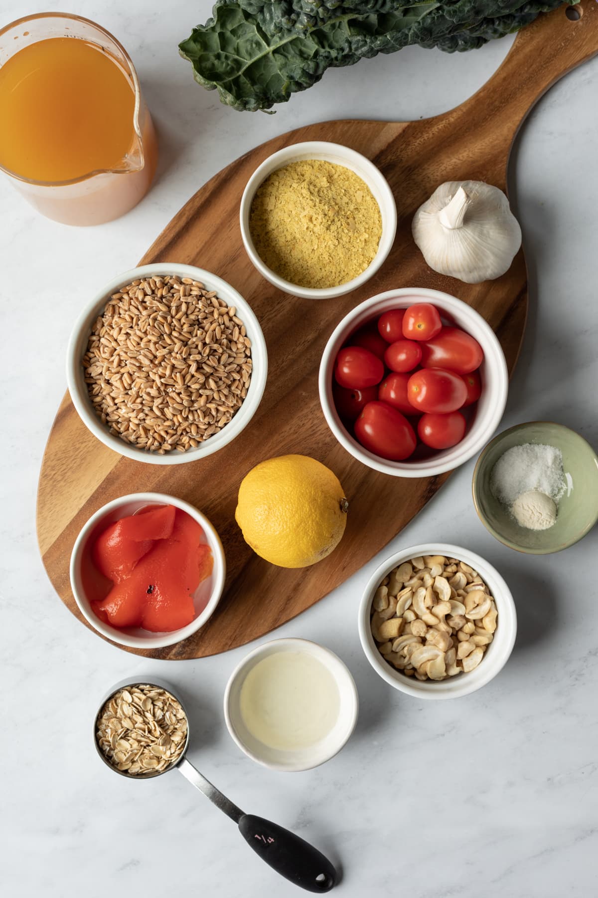 ingredients laid out on a board