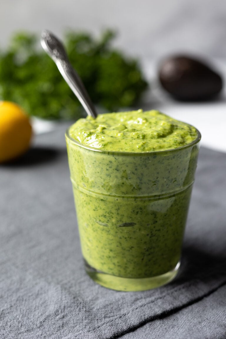 Avocado Green Goddess Dressing - My Quiet Kitchen