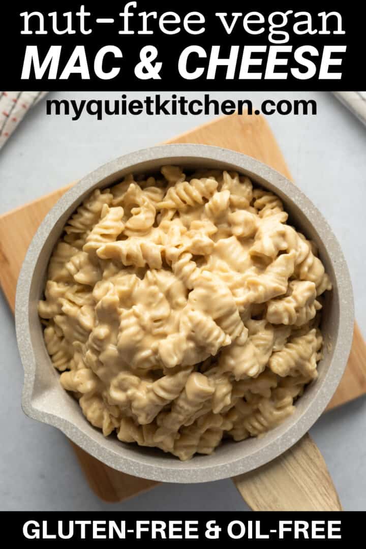 image of mac and cheese with text to save on Pinterest.
