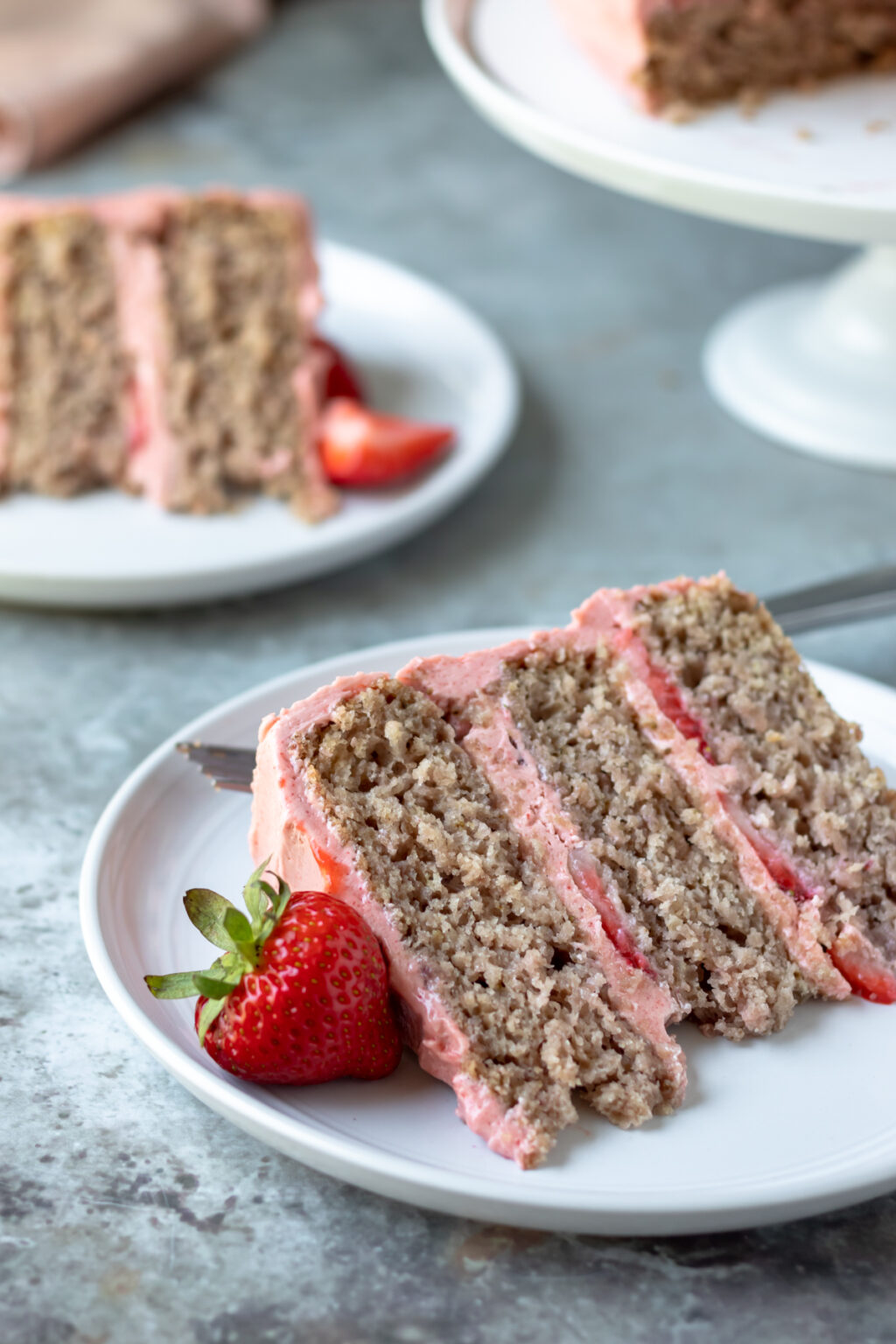 The Best Vegan Strawberry Cake - My Quiet Kitchen