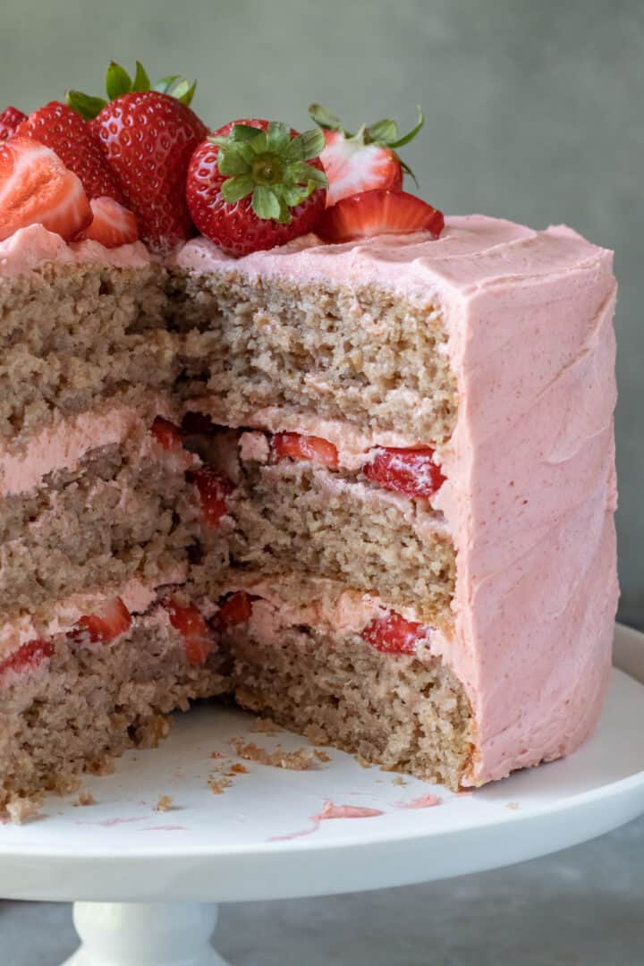 Vegan Strawberry Cake My Quiet Kitchen