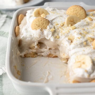 bright and airy photo of creamy vegan pudding.