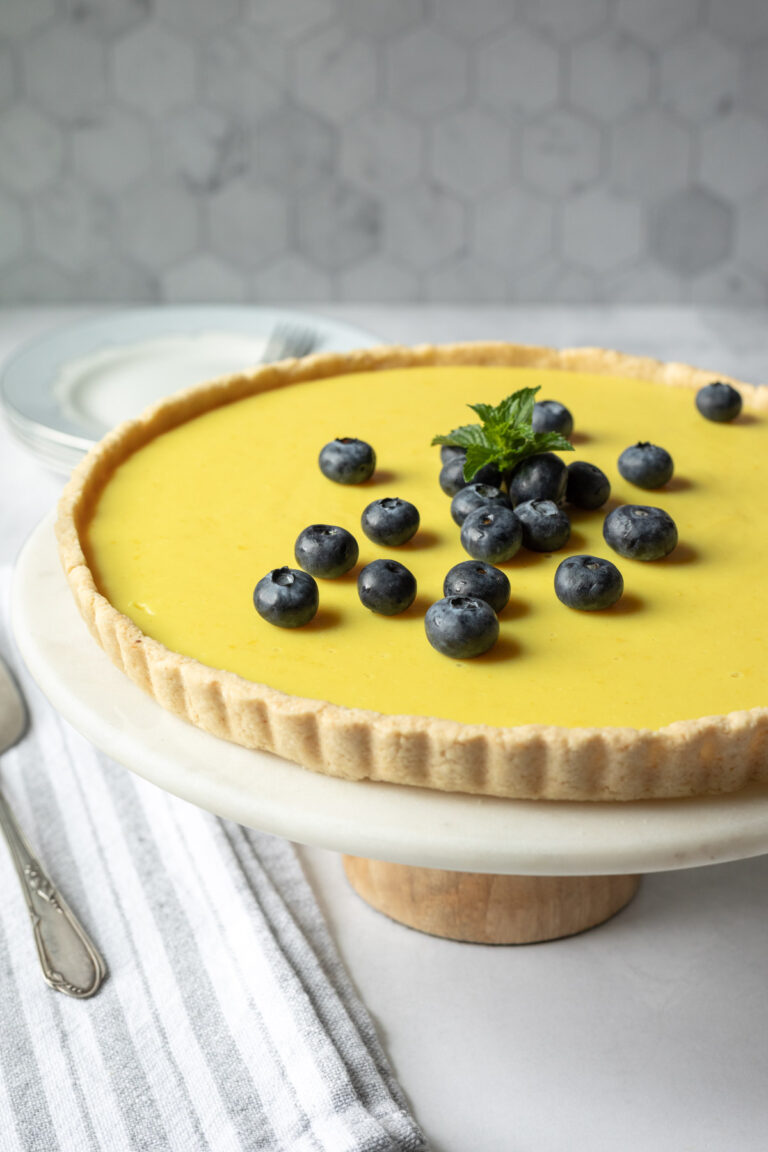 Vegan Lemon Tart (Gluten-Free; Oil-Free) - My Quiet Kitchen