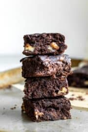 Healthy Vegan Banana Brownies - My Quiet Kitchen