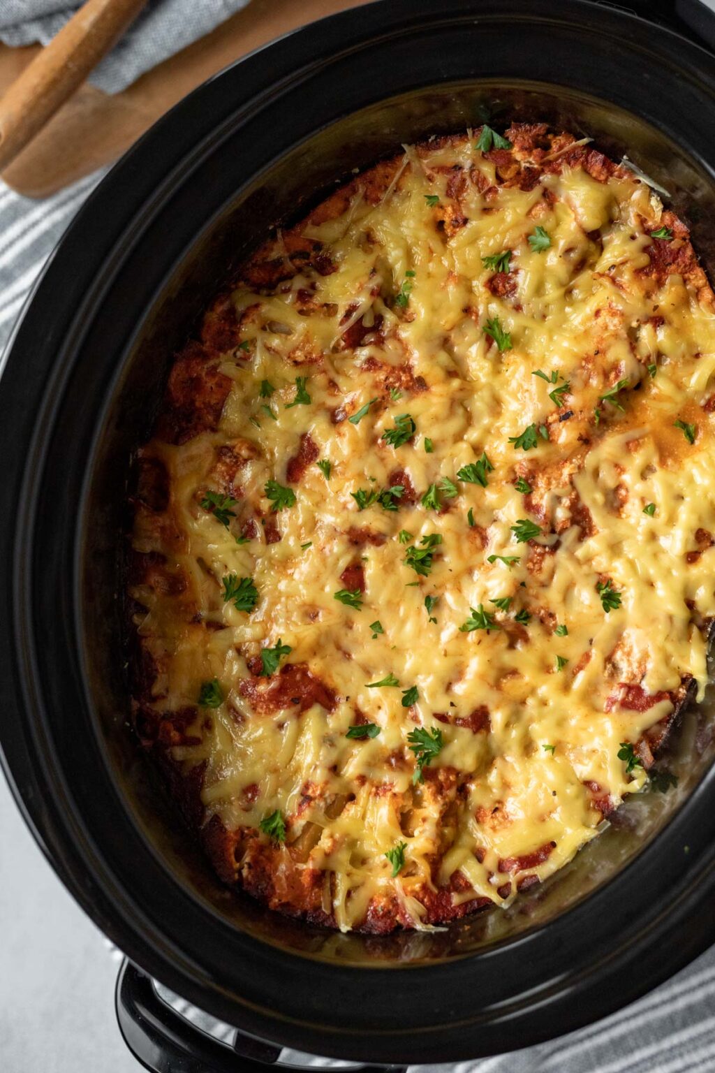 Easy Vegan Crockpot Lasagna - My Quiet Kitchen