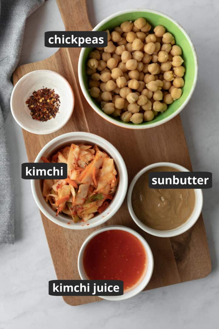 Kimchi Hummus (Without Tahini) My Quiet Kitchen