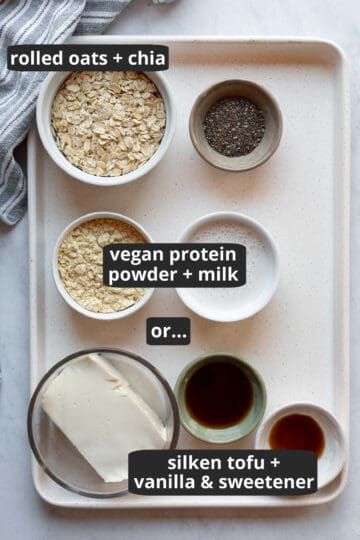 Protein Overnight Oats Two Ways (Vegan) - My Quiet Kitchen