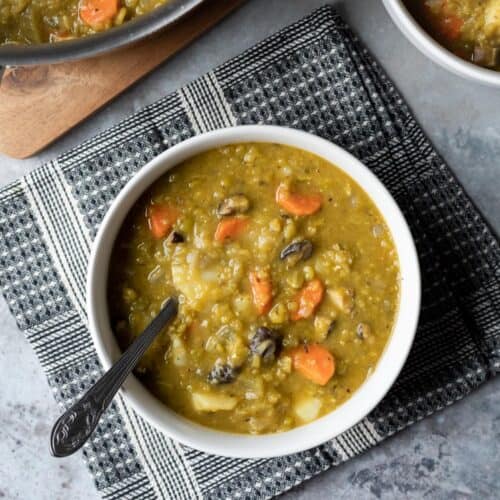 Split-Pea Soup with Portobellos Recipe - Quick From Scratch Italian