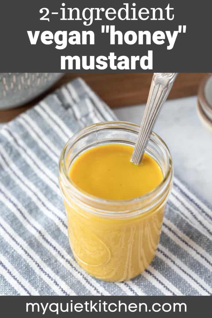 image of honey mustard dressing to save on Pinterest.